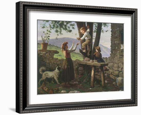 Rescuing the Birdsnest-Antonio Paoletti-Framed Giclee Print