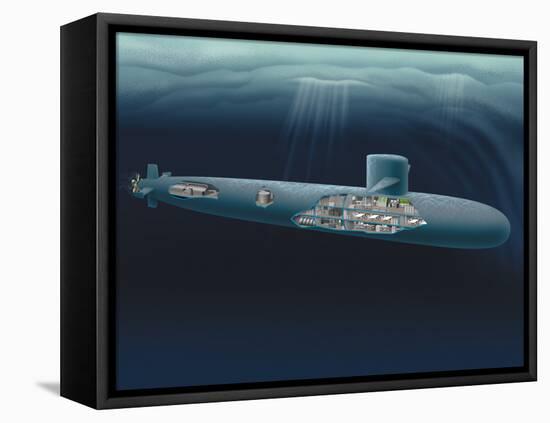 Research Submarine-Henning Dalhoff-Framed Premier Image Canvas