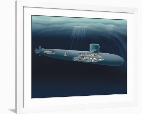 Research Submarine-Henning Dalhoff-Framed Photographic Print