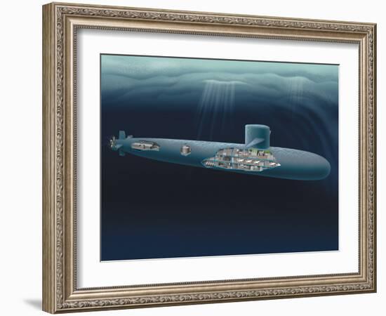 Research Submarine-Henning Dalhoff-Framed Photographic Print
