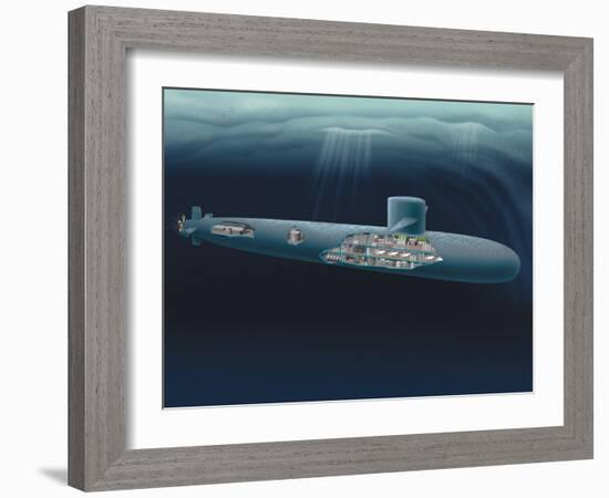 Research Submarine-Henning Dalhoff-Framed Photographic Print
