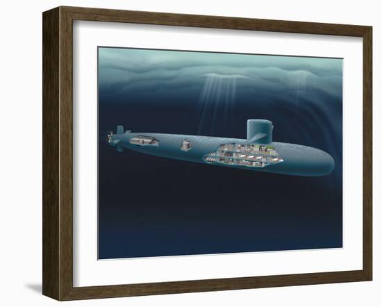 Research Submarine-Henning Dalhoff-Framed Photographic Print