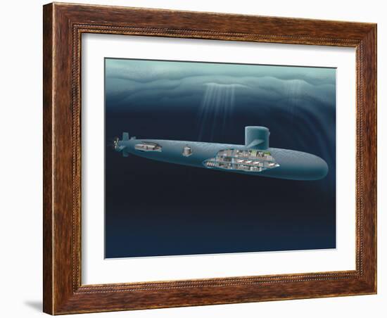 Research Submarine-Henning Dalhoff-Framed Photographic Print