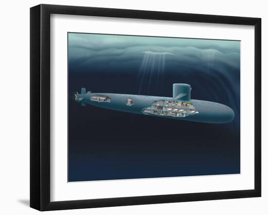 Research Submarine-Henning Dalhoff-Framed Photographic Print