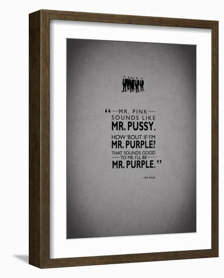 Reservoir-Dogs Mr-Pink-Mark Rogan-Framed Art Print