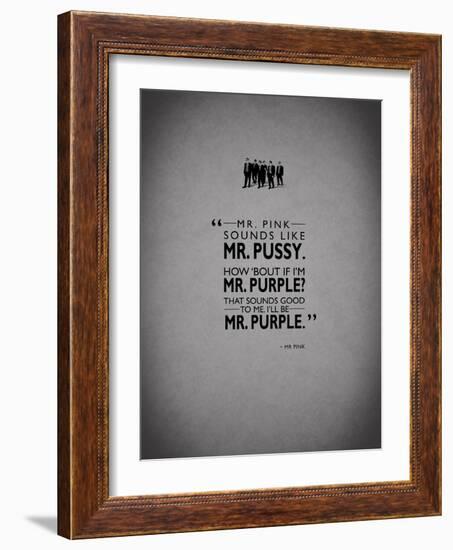 Reservoir-Dogs Mr-Pink-Mark Rogan-Framed Art Print