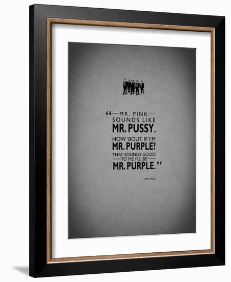 Reservoir-Dogs Mr-Pink-Mark Rogan-Framed Art Print