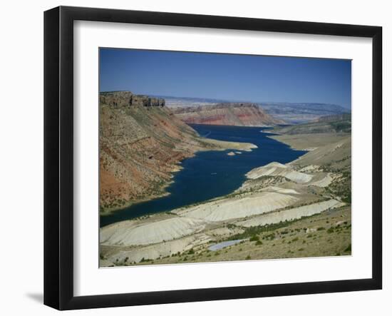 Reservoir on Green River, in the Flaming Gorge National Recreation Area, Utah Wyoming Border, USA-Waltham Tony-Framed Photographic Print