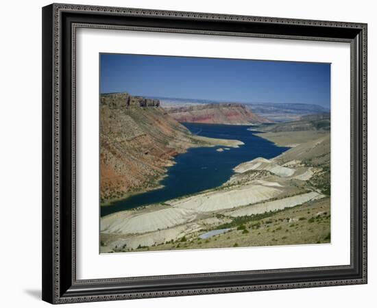 Reservoir on Green River, in the Flaming Gorge National Recreation Area, Utah Wyoming Border, USA-Waltham Tony-Framed Photographic Print
