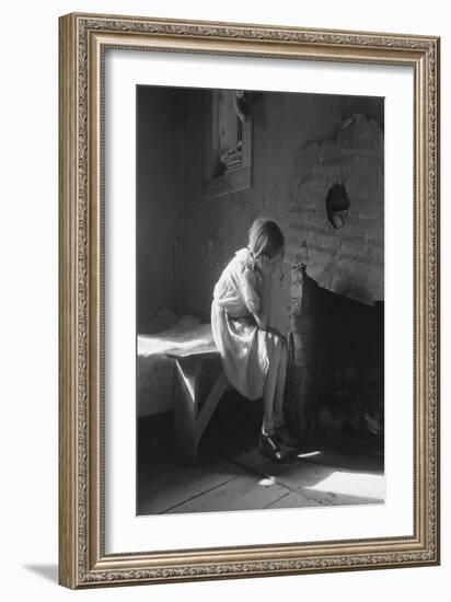 Resettled Farm Child-Dorothea Lange-Framed Art Print