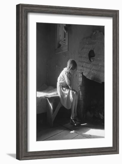 Resettled Farm Child-Dorothea Lange-Framed Art Print