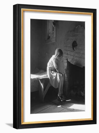 Resettled Farm Child-Dorothea Lange-Framed Art Print