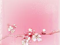 Japanese Cherry Blossoms in Full Bloom-Reshetnyova Oxana-Mounted Art Print