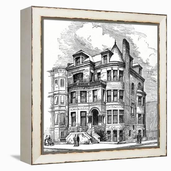 Residence Corner Eight Avenue and Berkeley Street, Brooklyn. F. Carles Merry, Architect. Illustrati-Oleg Golovnev-Framed Premier Image Canvas