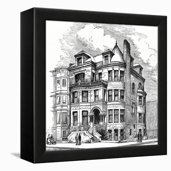 Residence Corner Eight Avenue and Berkeley Street, Brooklyn. F. Carles Merry, Architect. Illustrati-Oleg Golovnev-Framed Premier Image Canvas