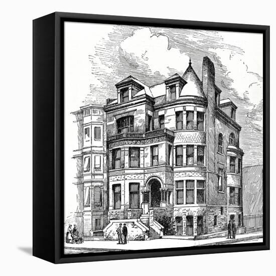 Residence Corner Eight Avenue and Berkeley Street, Brooklyn. F. Carles Merry, Architect. Illustrati-Oleg Golovnev-Framed Premier Image Canvas