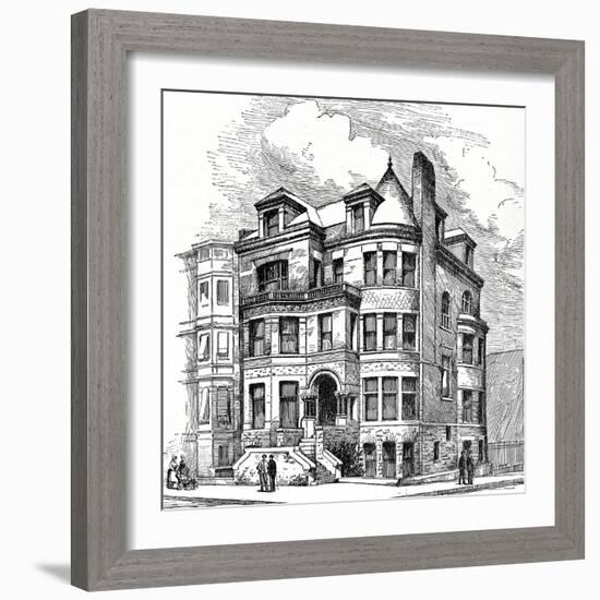 Residence Corner Eight Avenue and Berkeley Street, Brooklyn. F. Carles Merry, Architect. Illustrati-Oleg Golovnev-Framed Photographic Print