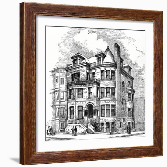 Residence Corner Eight Avenue and Berkeley Street, Brooklyn. F. Carles Merry, Architect. Illustrati-Oleg Golovnev-Framed Photographic Print