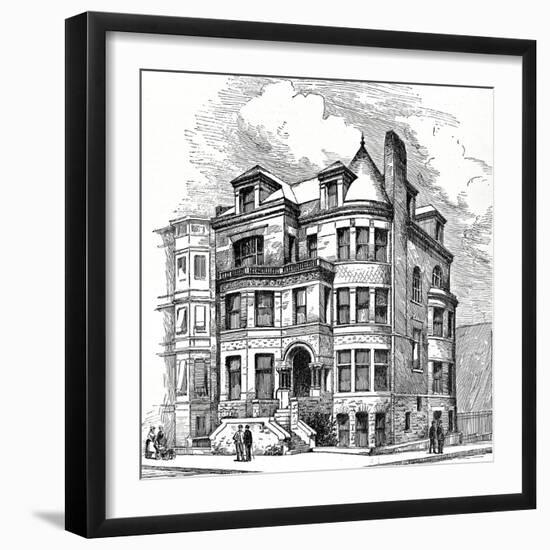 Residence Corner Eight Avenue and Berkeley Street, Brooklyn. F. Carles Merry, Architect. Illustrati-Oleg Golovnev-Framed Photographic Print