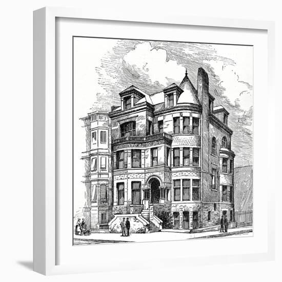 Residence Corner Eight Avenue and Berkeley Street, Brooklyn. F. Carles Merry, Architect. Illustrati-Oleg Golovnev-Framed Photographic Print