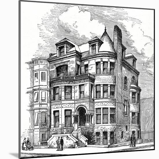 Residence Corner Eight Avenue and Berkeley Street, Brooklyn. F. Carles Merry, Architect. Illustrati-Oleg Golovnev-Mounted Photographic Print