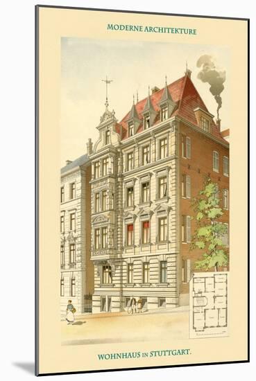 Residence in Stuttgart-Mayer-Mounted Art Print