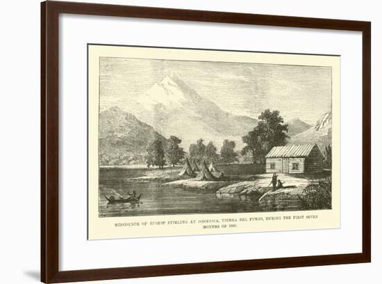 Residence of Bishop Stirling at Ooshooia, Tierra Del Fuego, During the First Seven Months of 1869-null-Framed Giclee Print