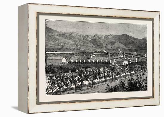 Residence of Brigham Young, Salt Lake City, USA, 1870s-null-Framed Premier Image Canvas