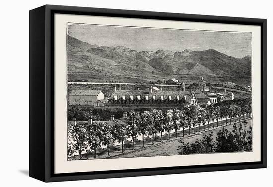 Residence of Brigham Young, Salt Lake City, USA, 1870s-null-Framed Premier Image Canvas