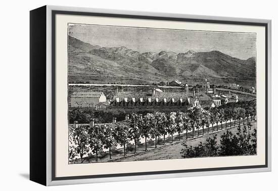 Residence of Brigham Young, Salt Lake City, USA, 1870s-null-Framed Premier Image Canvas