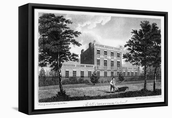 Residence of John Coakley Lettsom, Camberwell, London, 1817-null-Framed Premier Image Canvas