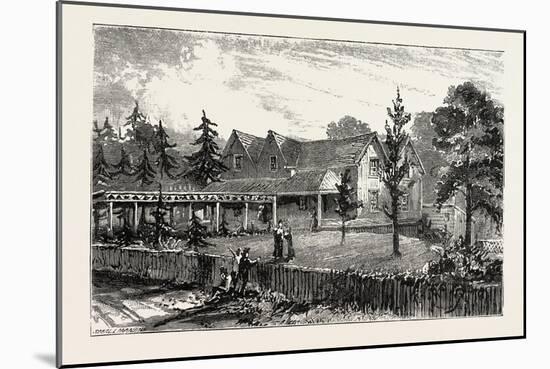 Residence of Mrs Hughes New Rugby Tennesee, 1884, USA, America, United States-null-Mounted Giclee Print