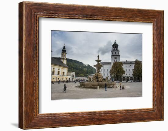 Residence Square in the Historic Heart of Salzburg, Austria, Europe-Michael Runkel-Framed Photographic Print