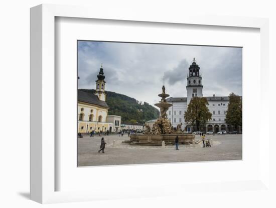 Residence Square in the Historic Heart of Salzburg, Austria, Europe-Michael Runkel-Framed Photographic Print