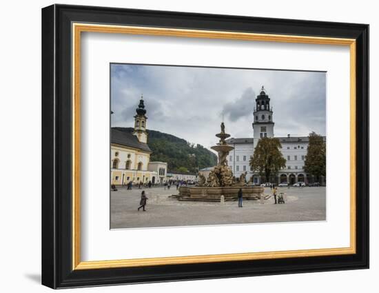 Residence Square in the Historic Heart of Salzburg, Austria, Europe-Michael Runkel-Framed Photographic Print