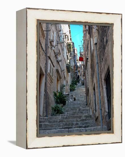 Residential Area off Main Street, Old Town, Dubrovnik, Croatia-Lisa S. Engelbrecht-Framed Premier Image Canvas