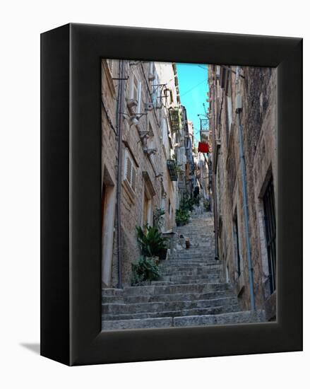 Residential Area off Main Street, Old Town, Dubrovnik, Croatia-Lisa S. Engelbrecht-Framed Premier Image Canvas