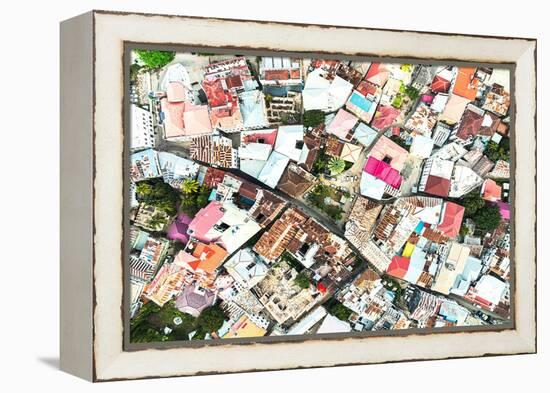 Residential buildings from above, Stone Town, Zanzibar, Tanzania-Roberto Moiola-Framed Premier Image Canvas