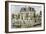 Residential Home with the Family Playing Cricket-Tarker-Framed Giclee Print