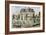 Residential Home with the Family Playing Cricket-Tarker-Framed Giclee Print