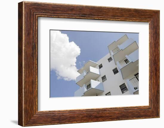 Residential House, Balconies, Art Deco Architecture, Washington Avenue, Miami South Beach-Axel Schmies-Framed Photographic Print