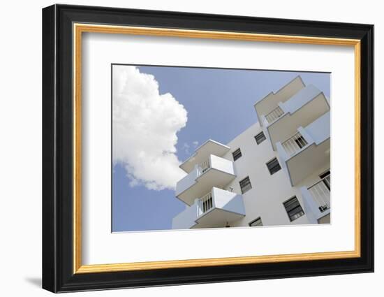 Residential House, Balconies, Art Deco Architecture, Washington Avenue, Miami South Beach-Axel Schmies-Framed Photographic Print