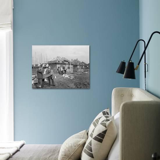 Residential House Construction South Yorkshire Early 1960s Photographic Print By Michael Walters Art Com
