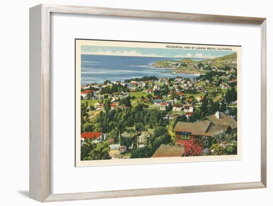 Residential Part of Laguna Beach, California-null-Framed Art Print