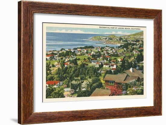 Residential Part of Laguna Beach, California-null-Framed Premium Giclee Print