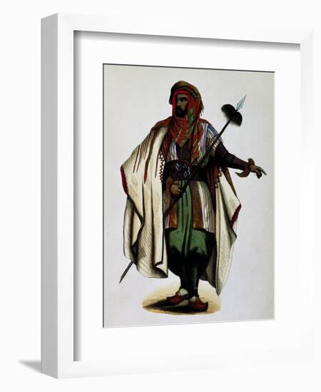 Residents of Mont Liban, Engraving from Dresses and Costumes of All Peoples of World, Asia-Auguste Wahlen-Framed Giclee Print