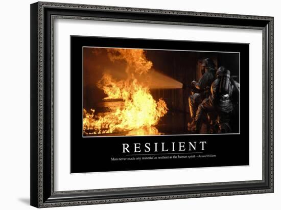 Resilient: Inspirational Quote and Motivational Poster-null-Framed Photographic Print