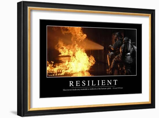 Resilient: Inspirational Quote and Motivational Poster-null-Framed Photographic Print