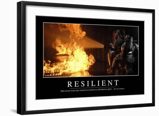 Resilient: Inspirational Quote and Motivational Poster-null-Framed Photographic Print