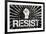 Resist Fist Political Graffiti-null-Framed Art Print